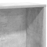 Bookcase Concrete Grey 60x24x120 cm Engineered Wood 860421