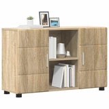 Sideboard with Shelf FLORIN Sonoma Oak 88.5 x 30.5 x 55.5 cm 880293