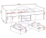 ZNTS Dante Day Bed 200-207-001