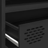TV Cabinet Black 202x39x43.5 cm Cold-rolled Steel 851346