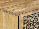 2 Piece Bathroom Furniture Set Solid Wood Mango 3206313
