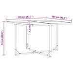 Garden Dining Set 9 pcs Black Steel 3335863