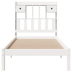 Bookcase Bed without Mattress White 90x200 cm Solid Wood Pine 3321621