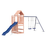 Outdoor Playset Natural wood and blue 3156989