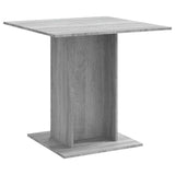 Dining Table Grey Sonoma 80x80x75 cm Engineered Wood 825823