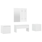 Hallway Furniture Set White Engineered Wood 3082062