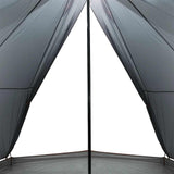 Family Tent Tipi 8-Person Grey and Orange Waterproof 94584