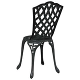 Garden Chair 2 pcs Black 39 x 40 x 87cm Aluminium 42002395