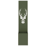 Garden Privacy Screen Animal Print Olive green 32 x 32 x 150 cm 876416