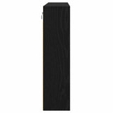 Display Cabinet Black Oak 100 x 15 x 58 cm Engineered Wood 873906