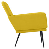 Armchair Yellow 62x79x79 cm Velvet 351378