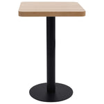 Bistro Table Light Brown 50x50 cm MDF 286427
