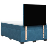 Box Spring Bed with Mattress Blue 120x190 cm Small Double Velvet 3290874