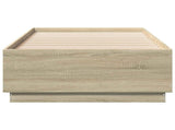 Bed Frame with LED Sonoma Oak 80 x 200 cm Engineered Wood 3429566