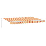 Retractable Awning Yellow 400 x 200 cm Fabric 3329831