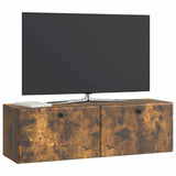 Wall-Mounted TV Cabinet 98 x 31 x 30 cm Smoked Oak 899240