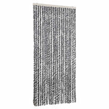 Fly Curtain Grey and Black and White 90x200 cm Chenille 377334