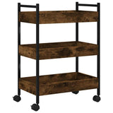 Kitchen Trolley Smoked Oak 50x30x70 cm Engineered Wood 842358