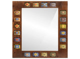 Bathroom Mirror Walnut 50 x 70 x 2.5 cm Solid Mango Wood 4018255