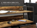 Rustic Chest of Five Fabric Drawers - Rustic Brown T3398P330512