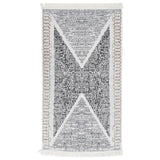 Rug Black and Grey 120x180 cm Cotton 340090