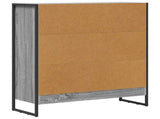 Book Cabinet Grey Sonoma 80 x 30 x 86.5 cm Engineered Wood 886411