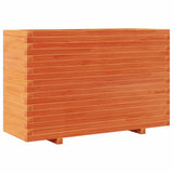 Garden Planter Wax Brown 110x40x72 cm Solid Wood Pine 3282641
