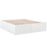 Bed Frame without Mattress White 200x200 cm 3280895