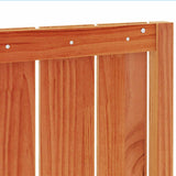 Headboard Wax Brown 135 cm Solid Wood Pine 844343