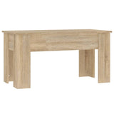 Coffee Table Sonoma Oak 101x49x52 cm Engineered Wood 809686