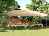 Party Tent Folding Beige 292 x 580 x 315 cm Oxford Fabric 42023643