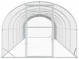 Chicken Coop Silver 800 x 200 x 200 cm Galvanised Steel 3434683