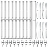 Fence Post Other 52 pcs Silver 3.2 x 3.2 x 110 cm Steel 3350262