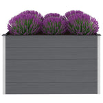Garden Raised Bed WPC 150x100x91 cm Grey 43610