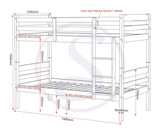 ZNTS Panama 3' Bunk Bed 200-205-012