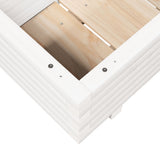 Garden Planter White 70x40x26.5 cm Solid Wood Pine 847329