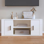 ZNTS TV Cabinet White 100x35x40 cm Engineered Wood 823091