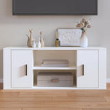 ZNTS TV Cabinet White 100x35x40 cm Engineered Wood 823091