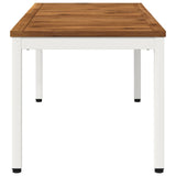 Coffee Table Natural and White 50 x 100.5 x 45 cm 901284