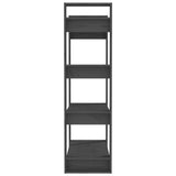 Book Cabinet/Room Divider Grey 80x35x125 cm Solid Wood Pine 813906