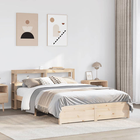 Bed Frame with Headboard without Mattress 140x190 cm 3305987