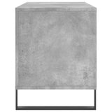 Record Cabinet Concrete Grey 100x38x48 cm Engineered Wood 831760