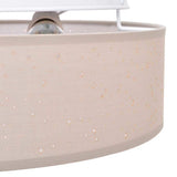 Ceiling Lamp with Spotlights Taupe 38 x 38 x 13.5 cm Fabric 42001217