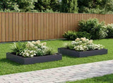 Garden Planter 2 pcs Anthracite 100 x 100 x 20 cm 8005027