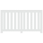 ZNTS Radiator Cover White 149x20x82 cm Engineered Wood 852744