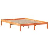 Bookcase Bed without Mattress Wax Brown 160x200 cm Solid Wood Pine 3321556