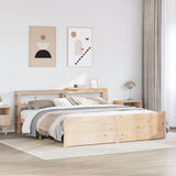 Bed Frame with Headboard without Mattress 200x200 cm 3306029