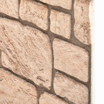 3D Wall Panels with Beige Brick Design 10 pcs EPS 147206