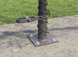 Welded Wire Fence with Concrete Base 50 x 0.5 m 3353682