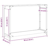 Firewood Rack Anthracite 90x28x65 cm Cold-rolled steel 864205